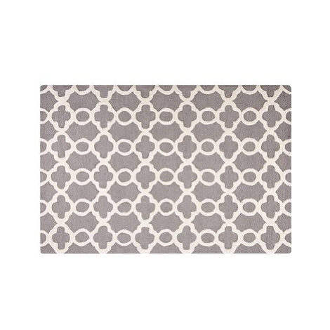 Šedý vlněný koberec v klasickém designu 140x200 cm ZILE, 57392 BELIANI