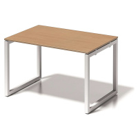 BISLEY Psací stůl CITO s podstavcem ve tvaru O, v x š x h 740 x 1200 x 800 mm, podstavec bílý, d