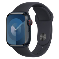 Apple Watch Series 9 Cellular 41mm Temně inkoustový hliník s temně inkoustovým sportovním řemínk