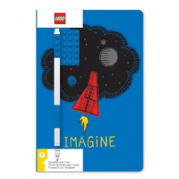 LEGO® Stationery Zápisník A5 s modrým perem - Imagine