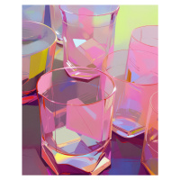 Ilustrace Pink Glasses, Treechild, (30 x 40 cm)