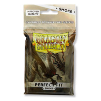 Obaly na karty Dragon Shield - Perfect Fit Clear/Smoke - 100ks