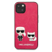 Karl Lagerfeld KLHCP13SPCUSKCP hard silikonové pouzdro iPhone 13 Mini 5.4" fushia Ikonik Karl & 