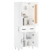 vidaXL Skříň highboard bílá 69,5 x 34 x 180 cm kompozitní dřevo