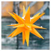 STERNTALER LED dekorační hvězda, 18cípá hvězda, Ø 25cm, žlutá