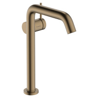 Vysoká umyvadlová baterie Hansgrohe Tecturis S s clic-clacem kartáčovaný bronz 73370140