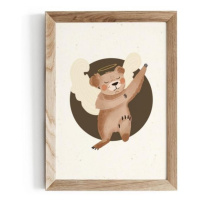 Dětský pohádkový plakát s motivem medvěda