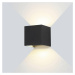 Optonica LED Wall Light Černá Body čtvercové 6W Neutrální bílá 7455