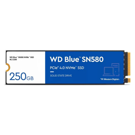WD BLUE SSD NVMe 250GB PCIe SN580,Gen4 WDS250G3B0E Western Digital