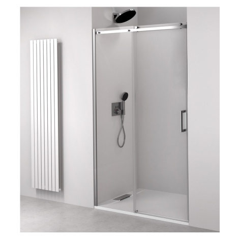 Polysan THRON LINE ROUND sprchové dveře 1000 mm, kulaté pojezdy, čiré sklo