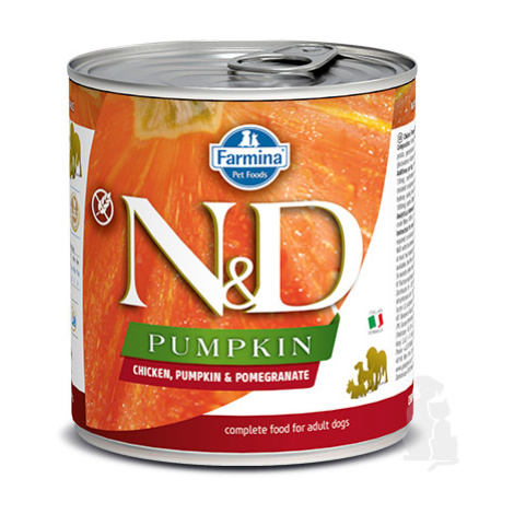N&D DOG PUMPKIN Adult Chicken & Pomegranate 285g + Množstevní sleva Sleva 15% 1+1 zdarma
