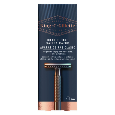 Gillette King Žiletkový pánský holicí strojek 1 ks + 5 hlavic