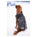 Vsepropejska Adon zimní bunda pro psa s postrojem Barva: Hnědá, Délka zad (cm): 27, Obvod hrudní