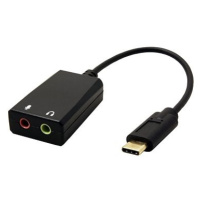 OEM Adaptér USB C(M) - 2x jack 3,5F