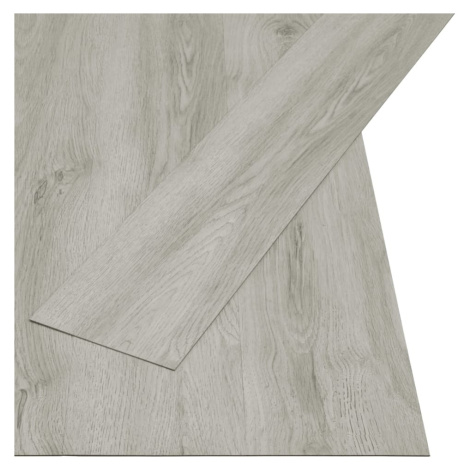 vidaXL Samolepící podlahová prkna 4,46 m² 3 mm PVC světle šedá