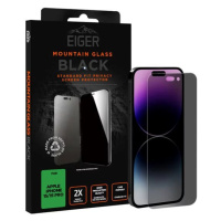 Ochranné sklo Eiger Mountain Black Privacy Screen Protector 2.5D for Apple iPhone 15 / 15 Pro in