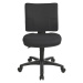 Topstar Standardní otočná židle, mechanika s permanentním kontaktem, černá, bez područek