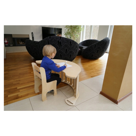 Houpačka Dřevěný Montessori pro děti velký pevný Houpačka Židle Psací stůl Pl