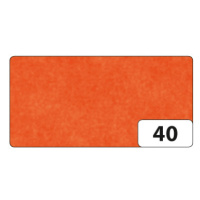 Hedvábný papír 50 × 70 cm, 20 g, 26 listů - barva oranžová