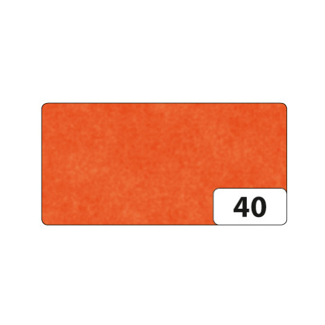 Hedvábný papír 50 × 70 cm, 20 g, 26 listů - barva oranžová Bringmann - Folia Paper