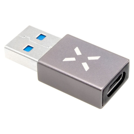 FIXED Link hliníková redukce z USB-C na USB-A šedá