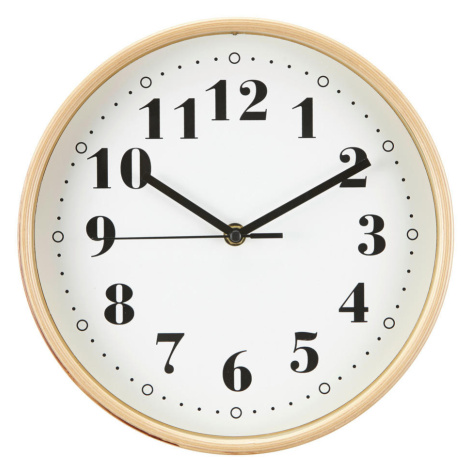 Ambia Home NÁSTĚNNÉ HODINY světle hnědá 25 cm
