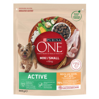 Purina ONE MINI/SMALL < 10kg Active Bohaté na kuře, s rýží 800g