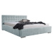 Eka Čalouněná postel Anastasia - Fresh 160x200 cm Barva látky - Fresh: Modrá (11), Úložný prosto