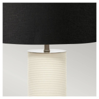 Elstead Textilní stolní lampa Ripple bílá/černá