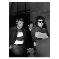 Fotografie Johnny Hallyday & Bob Dylan, 30x40 cm