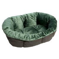 Polštář Ferplast Sofa pro koš pro psy Siesta Deluxe - sametově zelený - 6: D 73 x Š 55 x V 27 cm