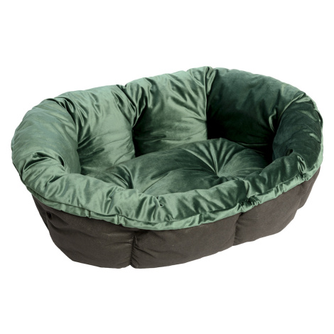Polštář Ferplast Sofa pro koš pro psy Siesta Deluxe - sametově zelený - 6: D 73 x Š 55 x V 27 cm