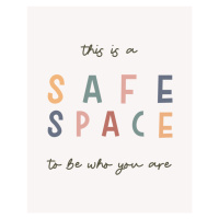 Ilustrace Safe Space, Beth Cai, 30x40 cm