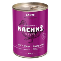 LOUIE Kompletní krmivo kachní (95 %) s rýží (5 %) 400 g