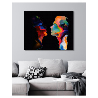 Obrazy na stěnu - Abstrakt - polibek Rozměr: 40x50 cm, Rámování: bez rámu a bez vypnutí plátna