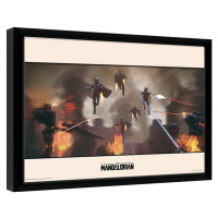 Obraz na zeď - Star Wars: The Mandalorian - Assemble, 40x30 cm