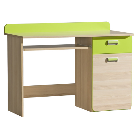 Dolmar Psací stolek CORNETO L10 Barva: Jasan coimbra / zelená