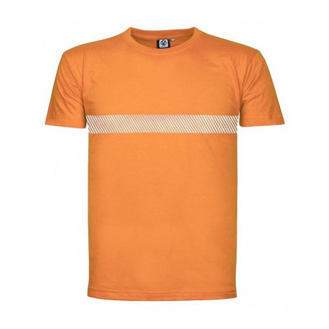 Bavlněné triko XAVER s reflexním pruhem, oranžové 3XL H17256