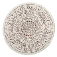 Kusový koberec Twin-Wendeteppiche 103102 creme terra kruh 100 × 100 o cm