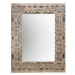 Estila Designové obdélníkové zrcadlo Carlito v dřevěném ručně vyřezávaném rámu ze dřeva Albasia 