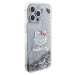 Hello Kitty silikonový obal na iPhone 15 PRO MAX 6.7" Liquid Glitter Electroplating Head Logo