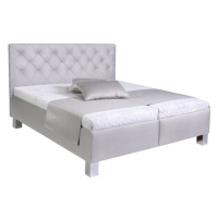 Čalouněná postel Angelina 180x200, šedá, včetně matrace