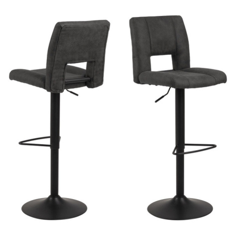 Dkton Designová barová židle Almonzo antracitová