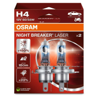 OSRAM H4 12V 60/55W P43t NIGHT BREAKER LASER +150% více světla 2ks 64193NL-2HB