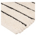 Krémový koberec STRIPED 50x120 cm