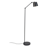 Černá stojací lampa s kovovým stínidlem (výška 135 cm) Hajo – White Label