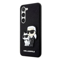 Karl Lagerfeld PU Saffiano Karl and Choupette NFT Zadní Kryt pro Samsung Galaxy S23+ Black