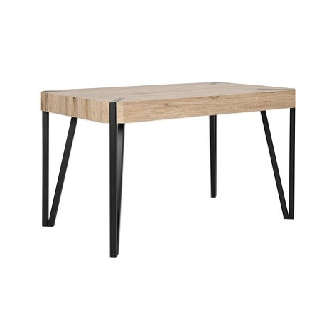 Jídelní stůl 130 x 80 cm světle hnědý CAMBELL, 170857 BELIANI