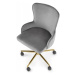 Kancelářská otočná židle TIMOTEO — kov, látka, šedá