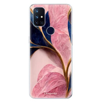 iSaprio Pink Blue Leaves pro OnePlus Nord N10 5G